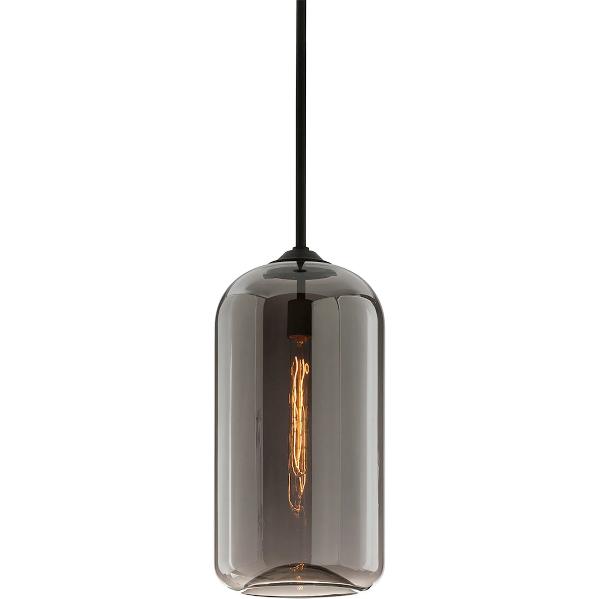 District Pendant by Troy. Made from hand worked iron in a modern style.