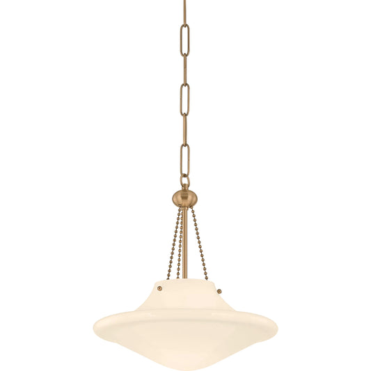 Era Pendant by Troy in patina brass. Made from unique in a transitional style.