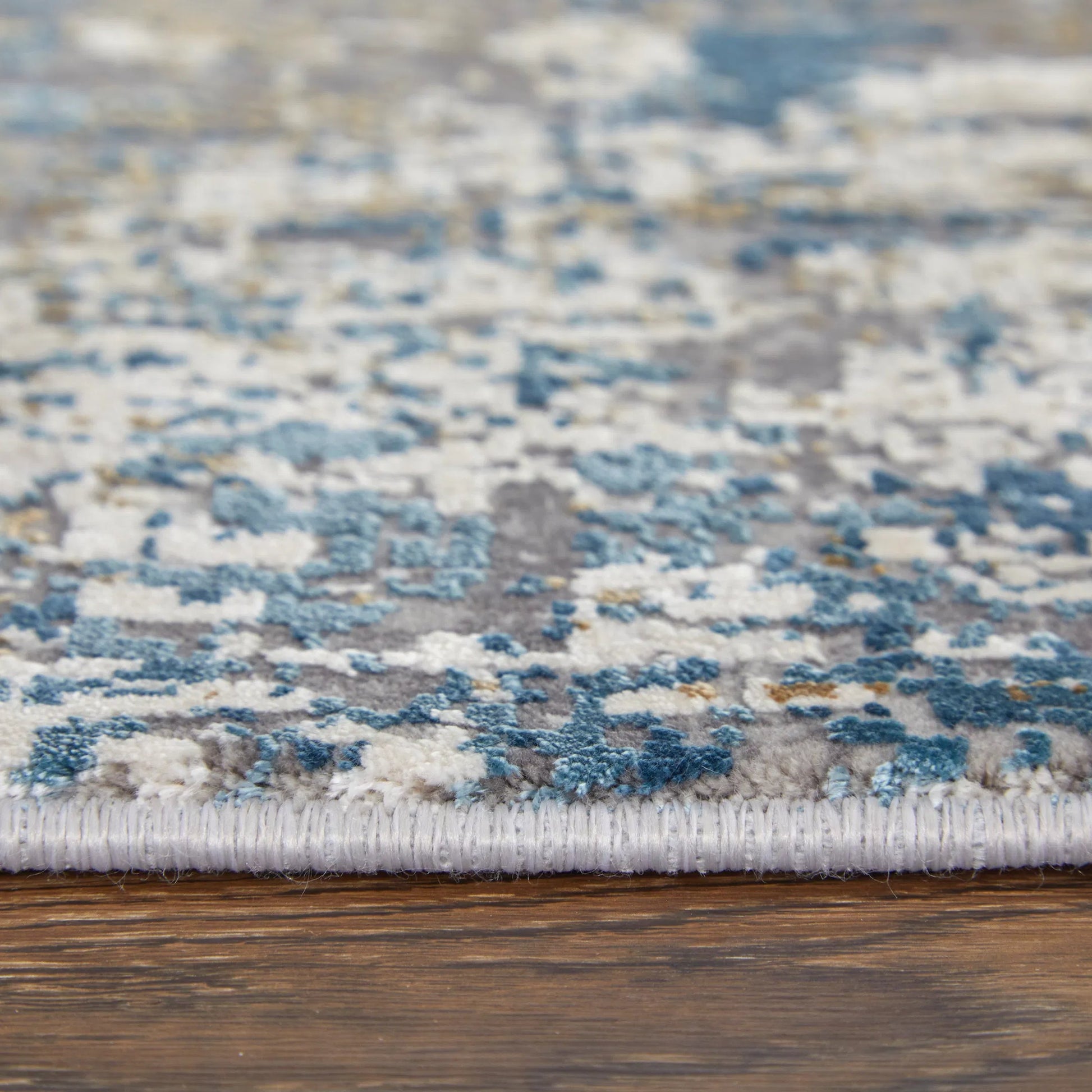 Cadiz Rug - 3891F by Feizy in ivory, tan, blue. Made from viscose, acrylic in a unique style.