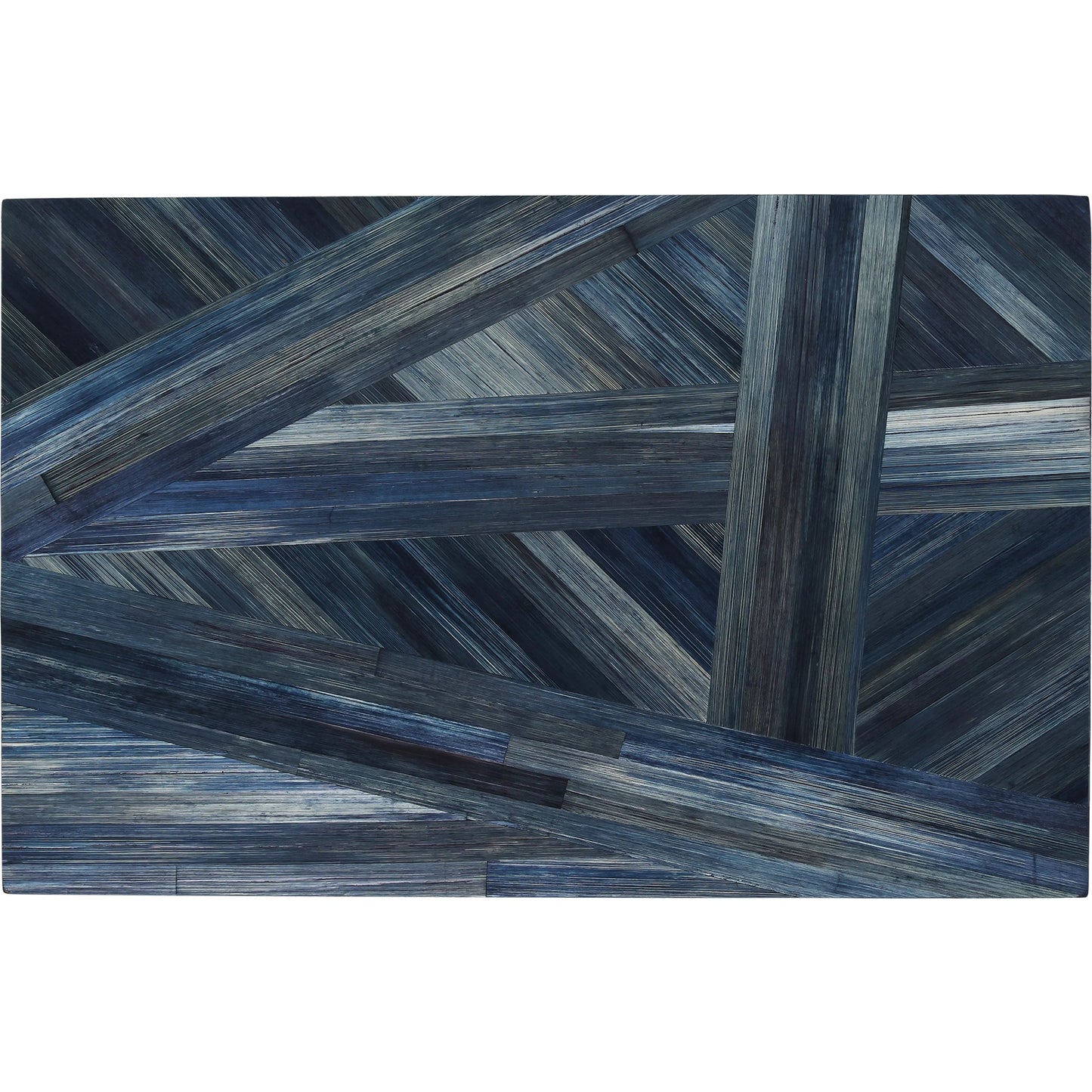 005 SI-2524463 | Additional Silo | Winter Harvest Box by Currey and Company in blue. Made from straw, suede, engineered wood in a modern style.