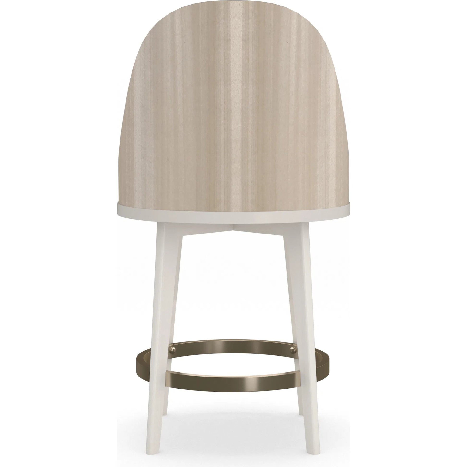 Another Round Counter Stool by Caracole. Made from birch in a transitional style.