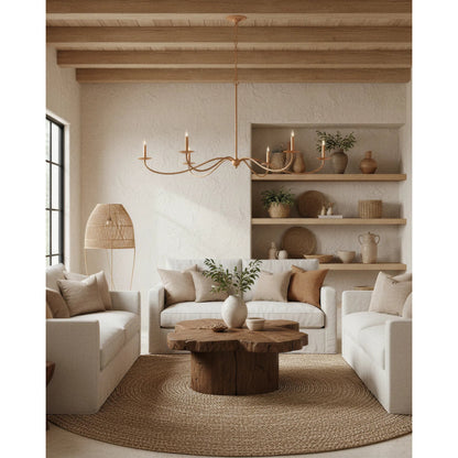 Saxon Chandelier by Currey and Company. Made from unique in a modern style.