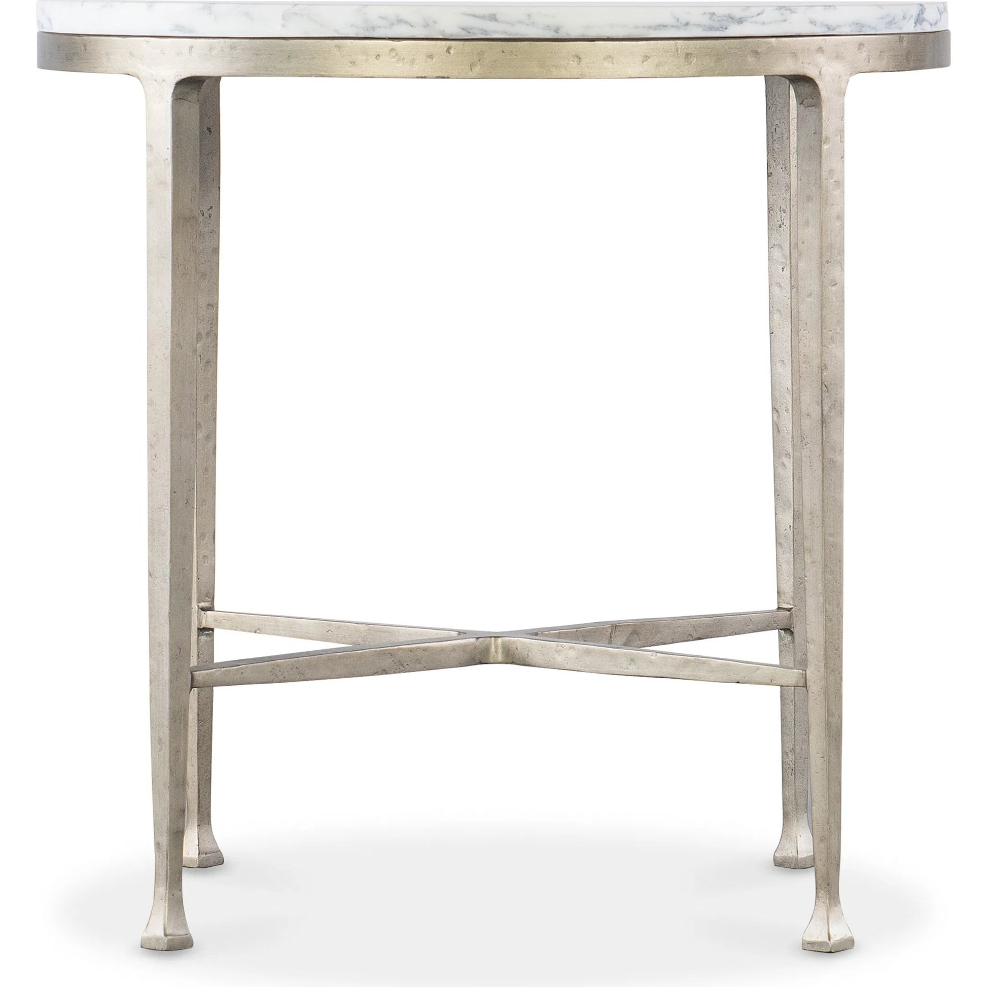 Jules Round Side Table by Hooker Furniture in champagne. Made from unique in a modern style.