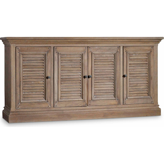 Entertainment Console by Hooker Furniture. Made from mango solids in a traditional style.