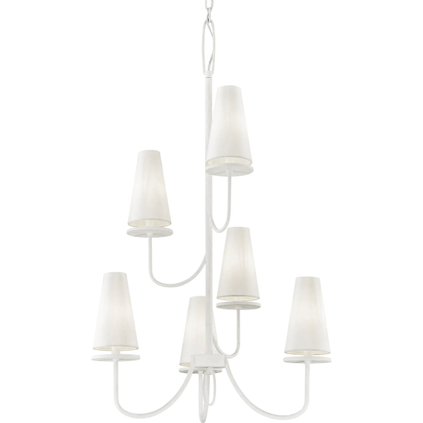 001 SI-2072820 | Primary Silo | Marcel 6 Light Chandelier by Troy. Made from hand worked iron in a modern style.