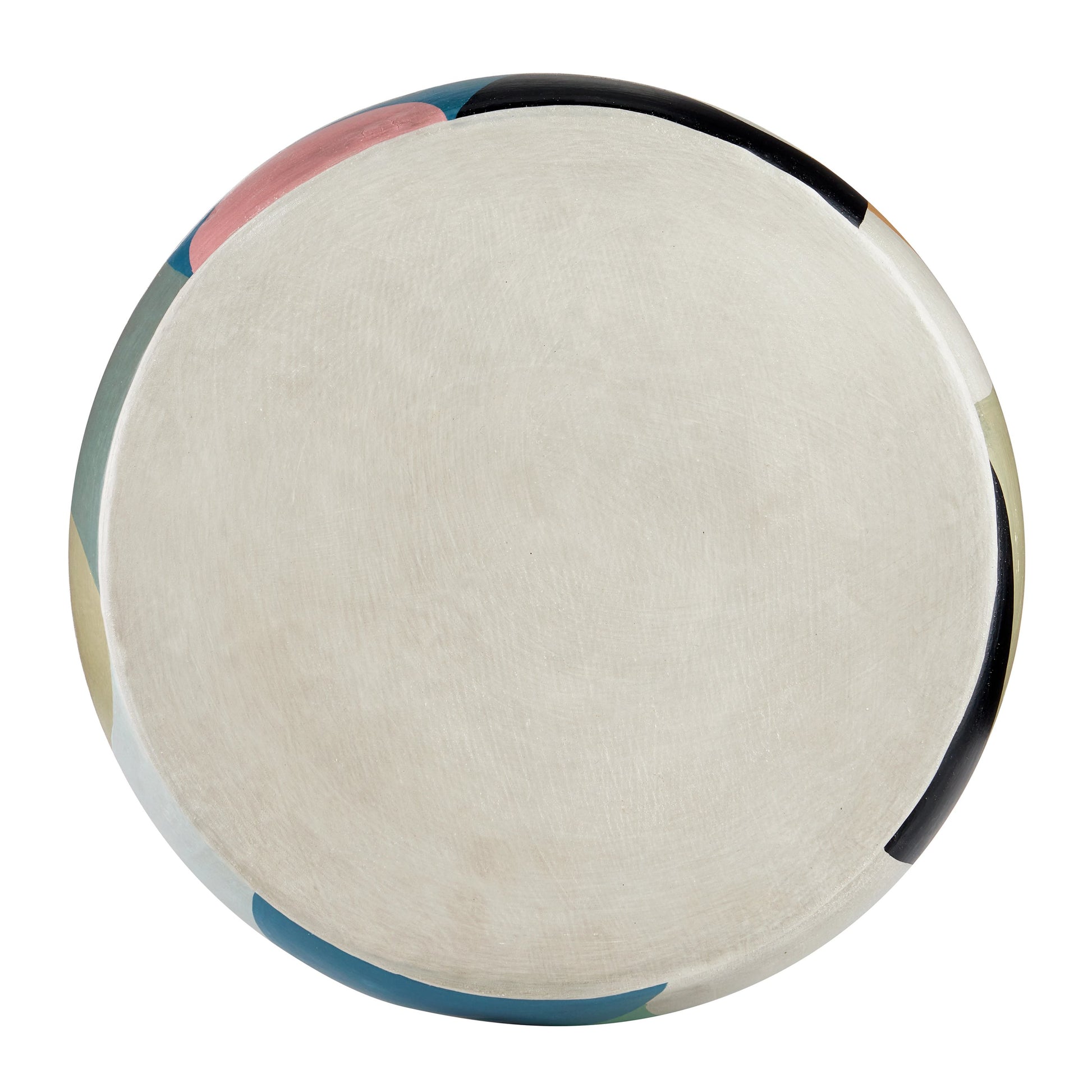 So Nouveau Accent Table by Currey and Company in multicolor. Made from terracotta in a modern style.