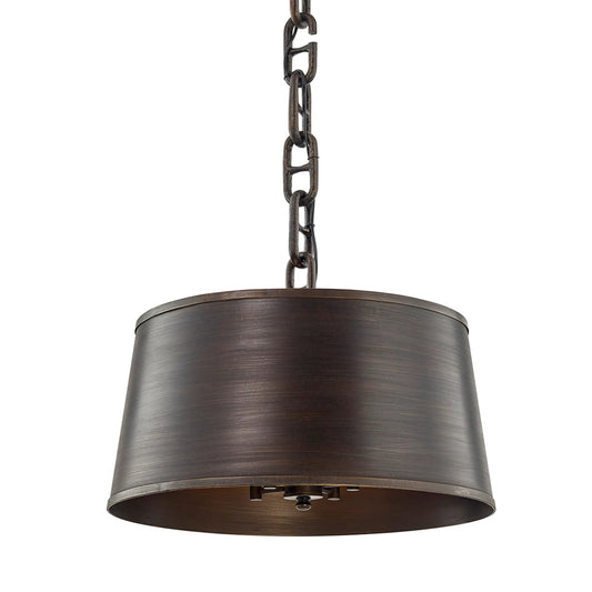 Admirals Row Pendant by Troy. Made from hand worked iron in a modern style.