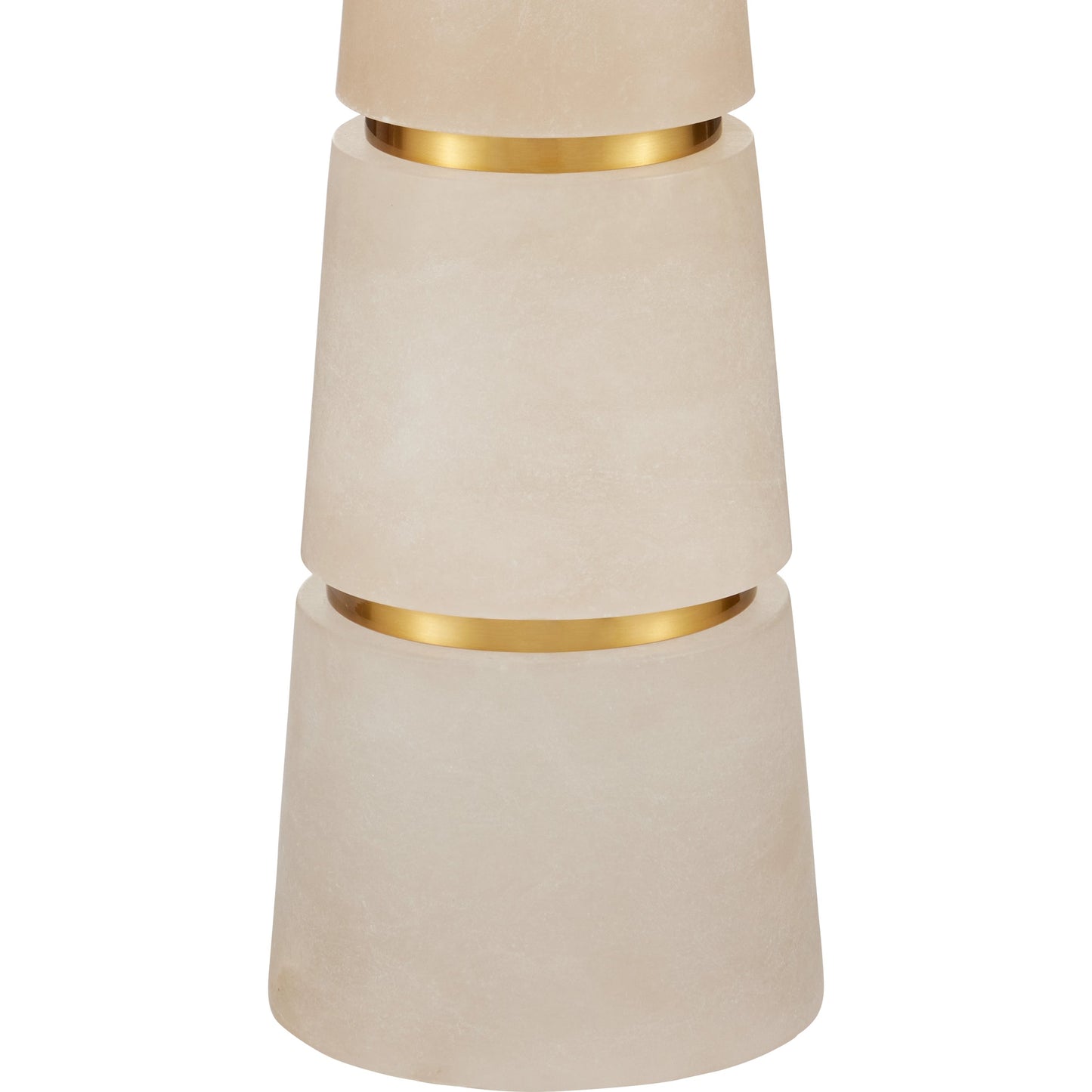 004 SI-2133918 | Closeup | Eleanora Table Lamp by Currey and Company in natural, natural brass. Made from alabaster, metal in a modern style.