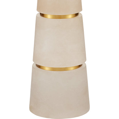 Eleanora Table Lamp by Currey and Company in natural, natural brass. Made from alabaster, metal in a modern style.