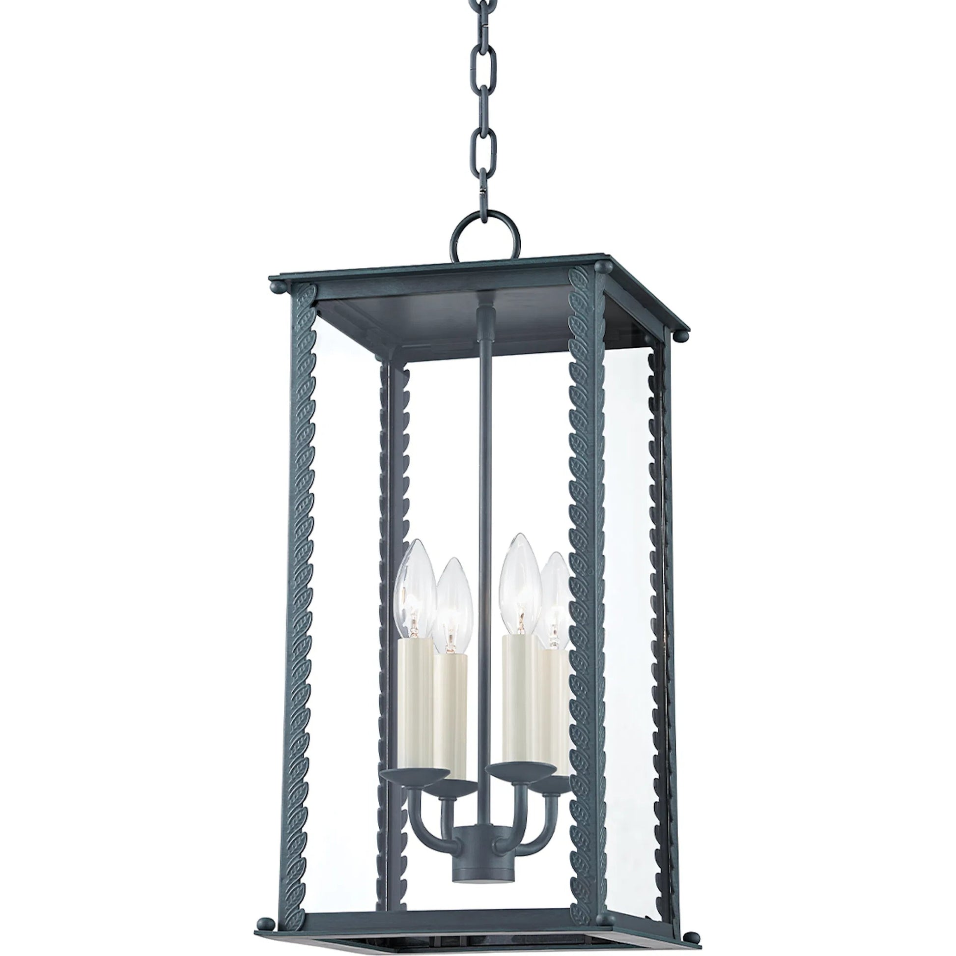Zuma Exterior Lantern by Troy. Made from aluminum, stainless steel in a traditional style.