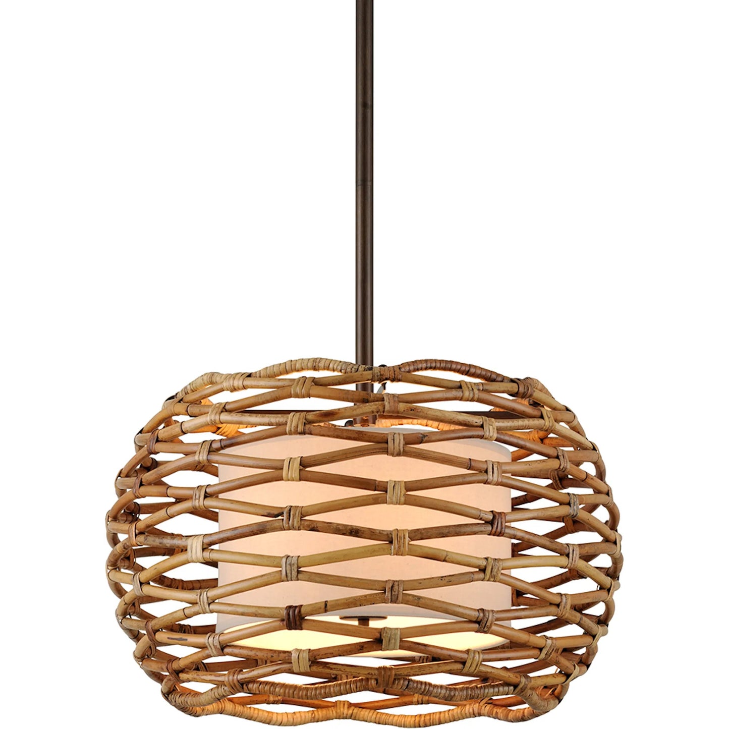 003 SI-2072625 | Primary Silo | Balboa Chandelier by Troy in bronze. Made from hand worked iron in a cottage & farmhouse style.