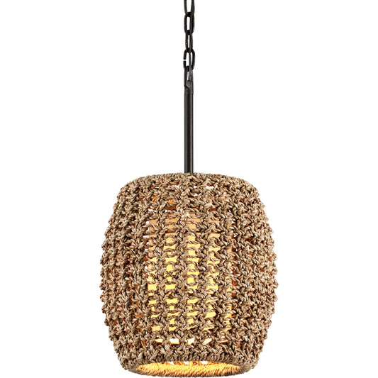 Conga Pendant by Troy in tidepool bronze. Made from hand worked iron in a coastal style.