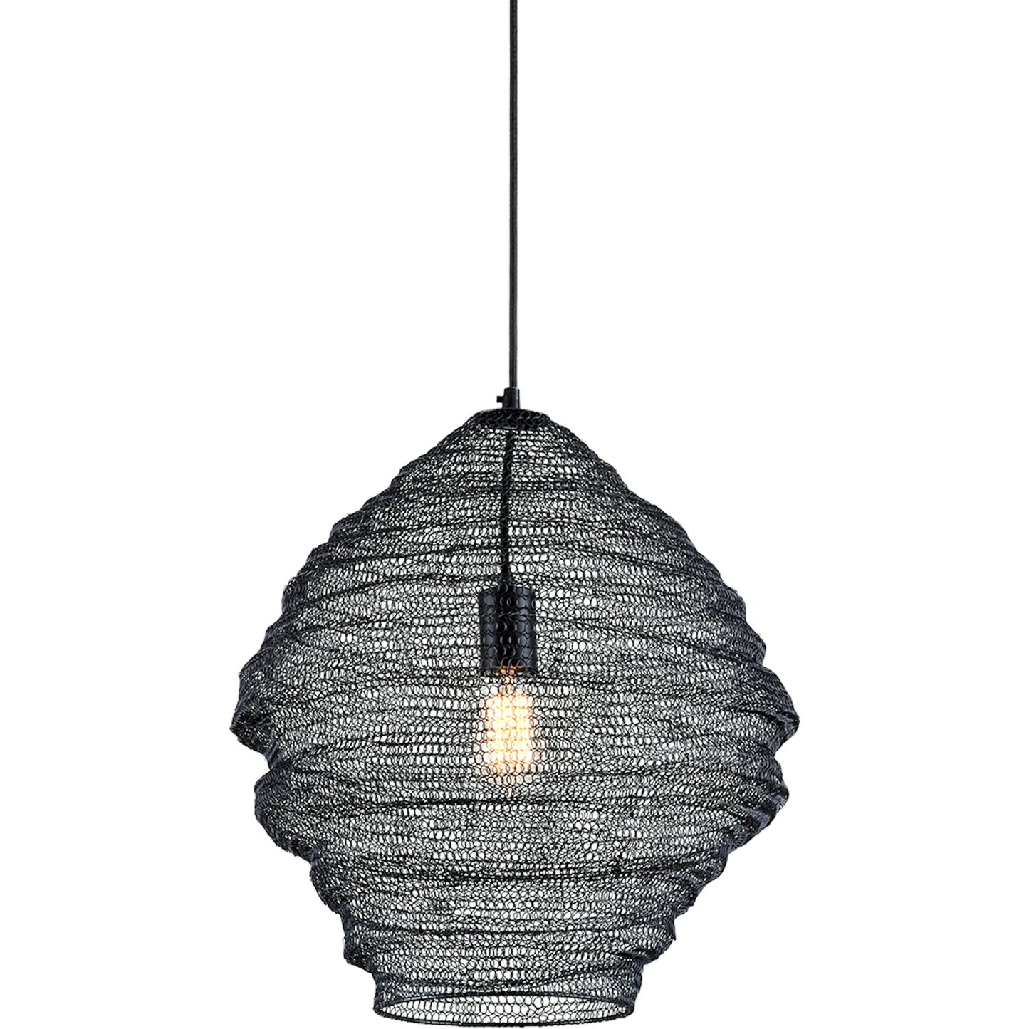001 SI-2072979 | Primary Silo | Wabi Sabi 1 Light 18" Pendant by Troy in black. Made from hand worked iron in a cottage & farmhouse style.