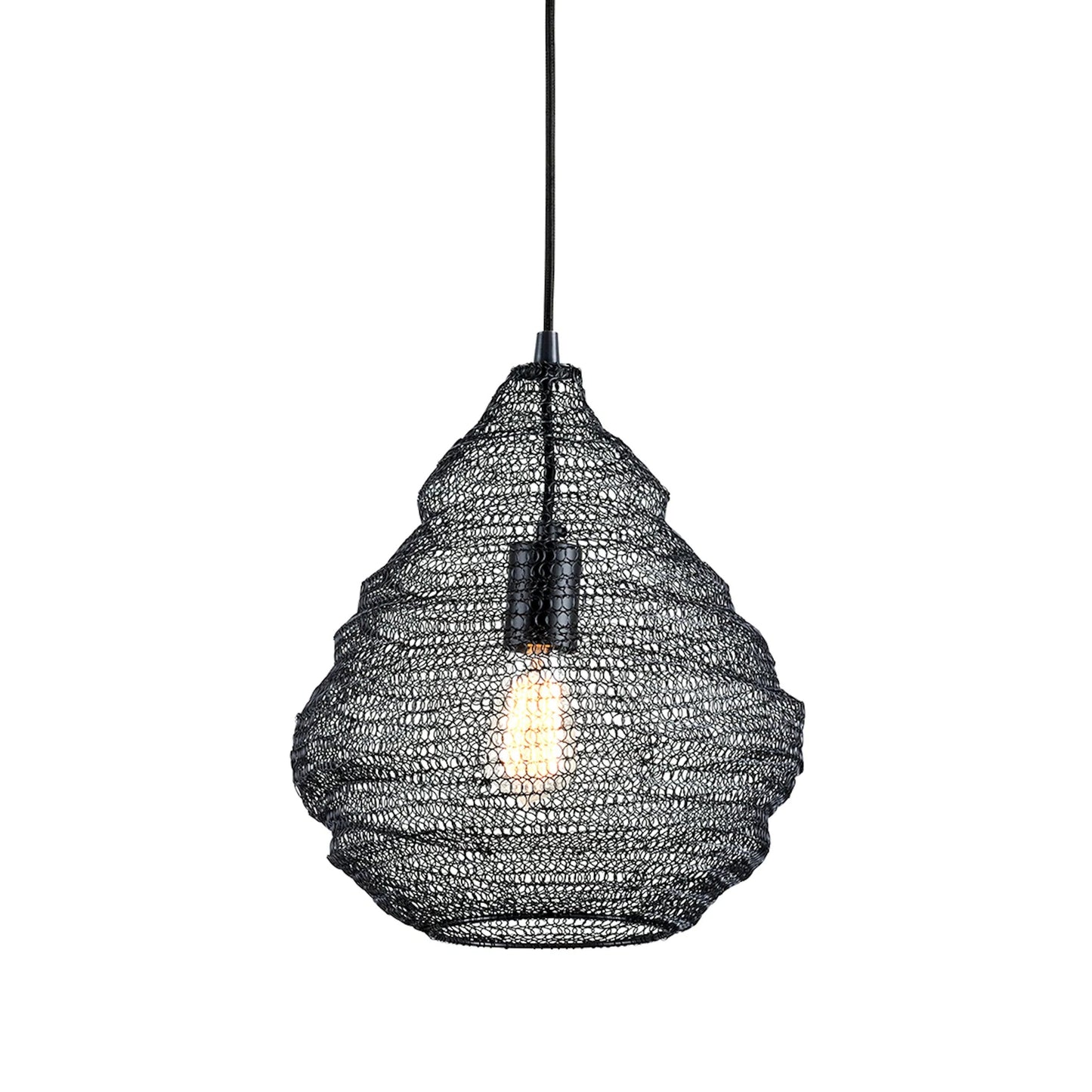 002 SI-2328439 | Additional Silo | Wabi Sabi 1 Light 14" Pendant by Troy in black. Made from hand worked iron in a cottage & farmhouse style.