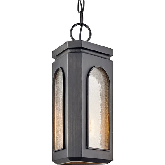 Alton Hanger by Troy in graphite. Made from stainless steel in a modern style.