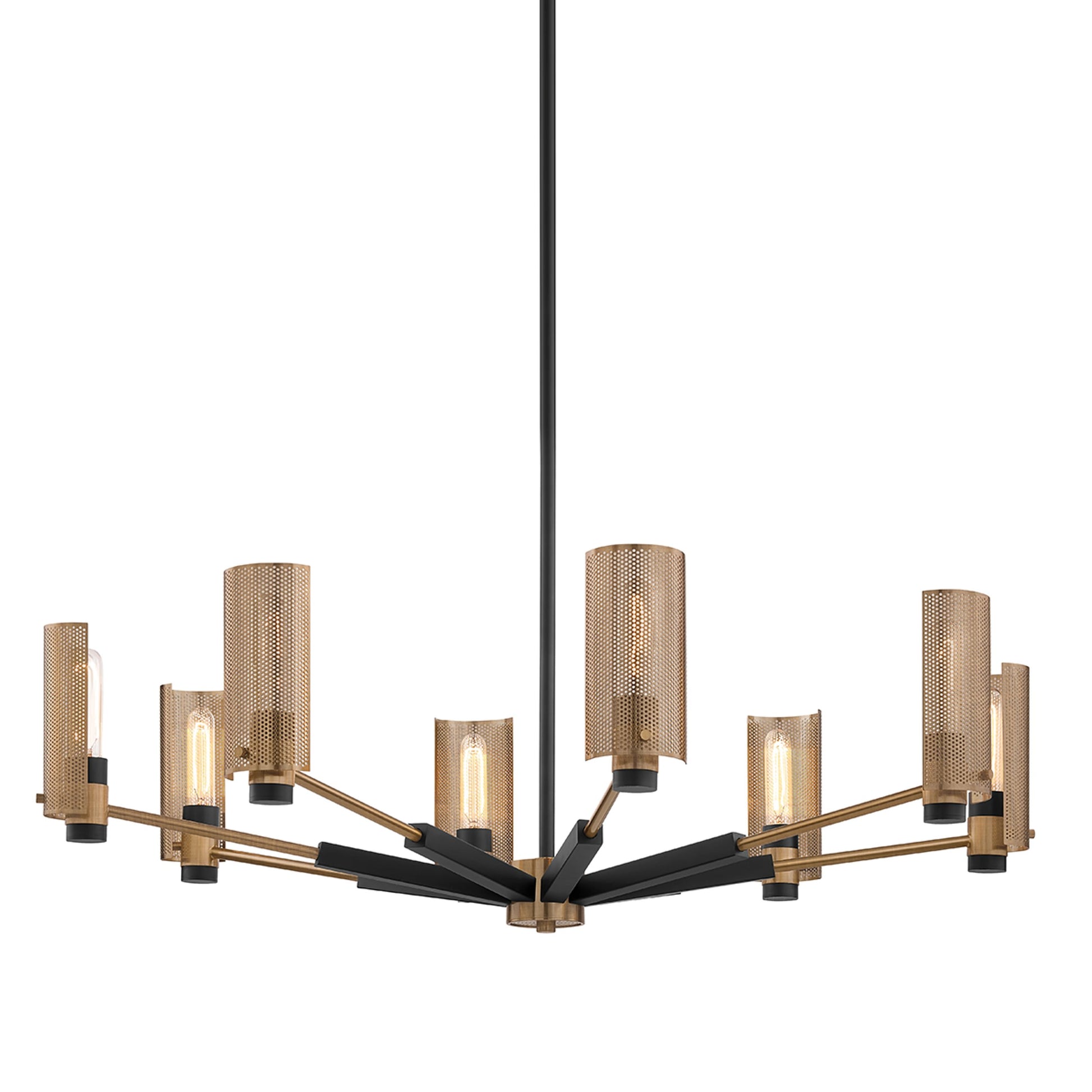 Pilsen Chandelier by Troy. Made from unique in a modern style.