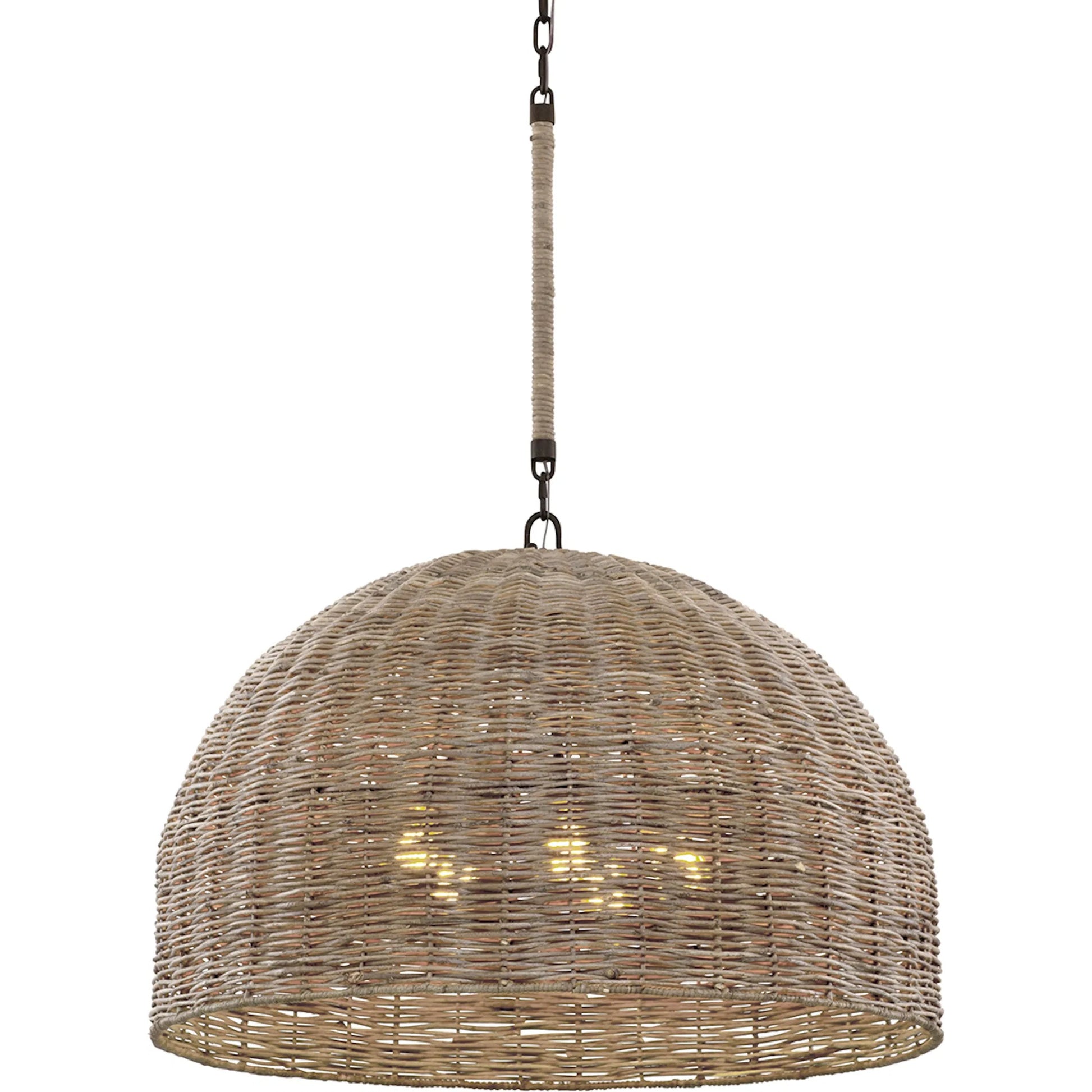 Huxley Chandelier by Troy. Made from hand worked iron in a rustic style.