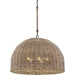 Huxley Chandelier by Troy. Made from hand worked iron in a rustic style.