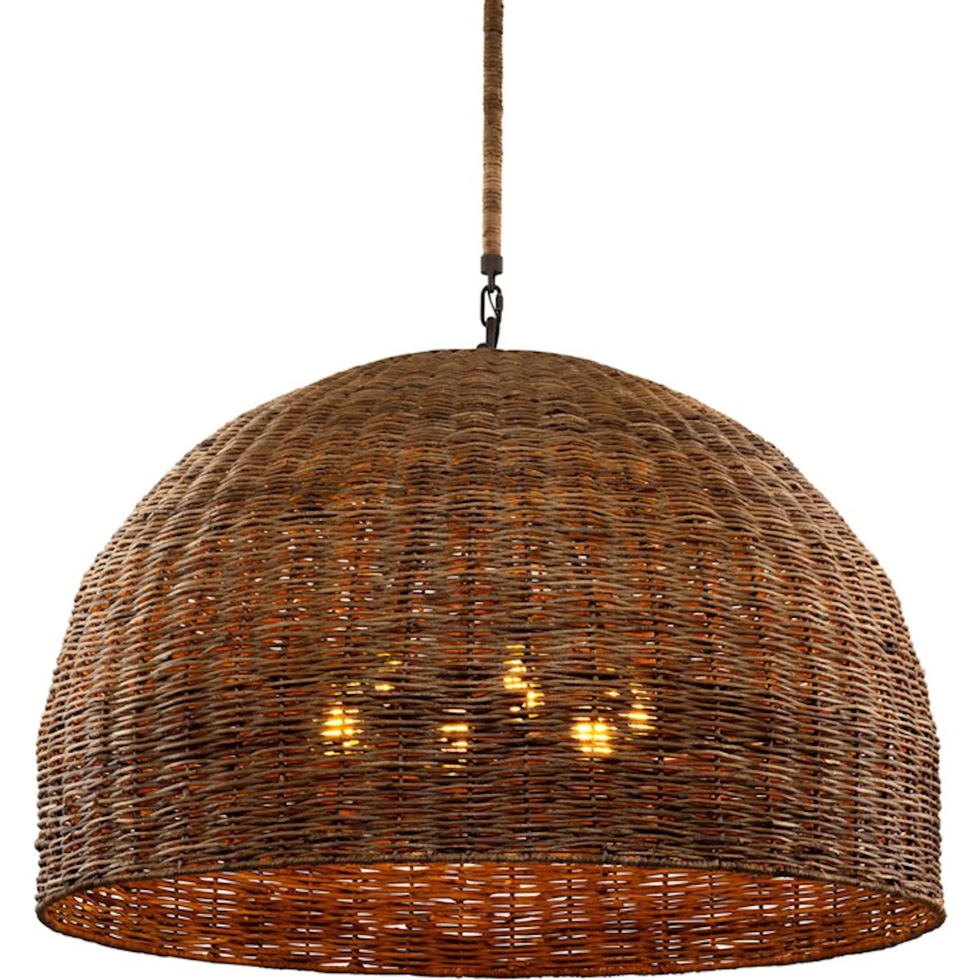 Huxley Chandelier by Troy. Made from hand worked iron in a rustic style.