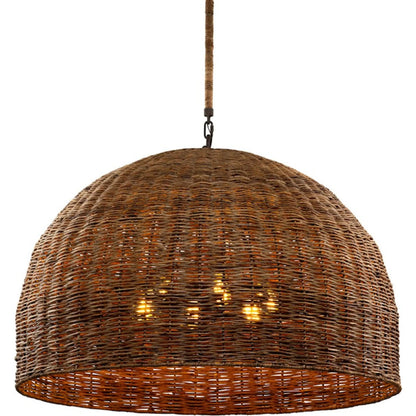 Huxley Chandelier by Troy. Made from hand worked iron in a rustic style.