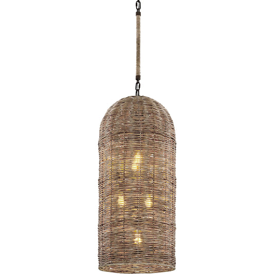 Huxley Pendant by Troy in textured bronze. Made from hand worked iron in a unique style.