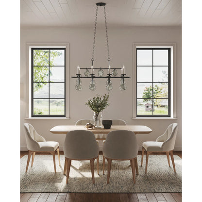 Sethos Rectangular Chandelier by Currey and Company. Made from unique in a modern style.