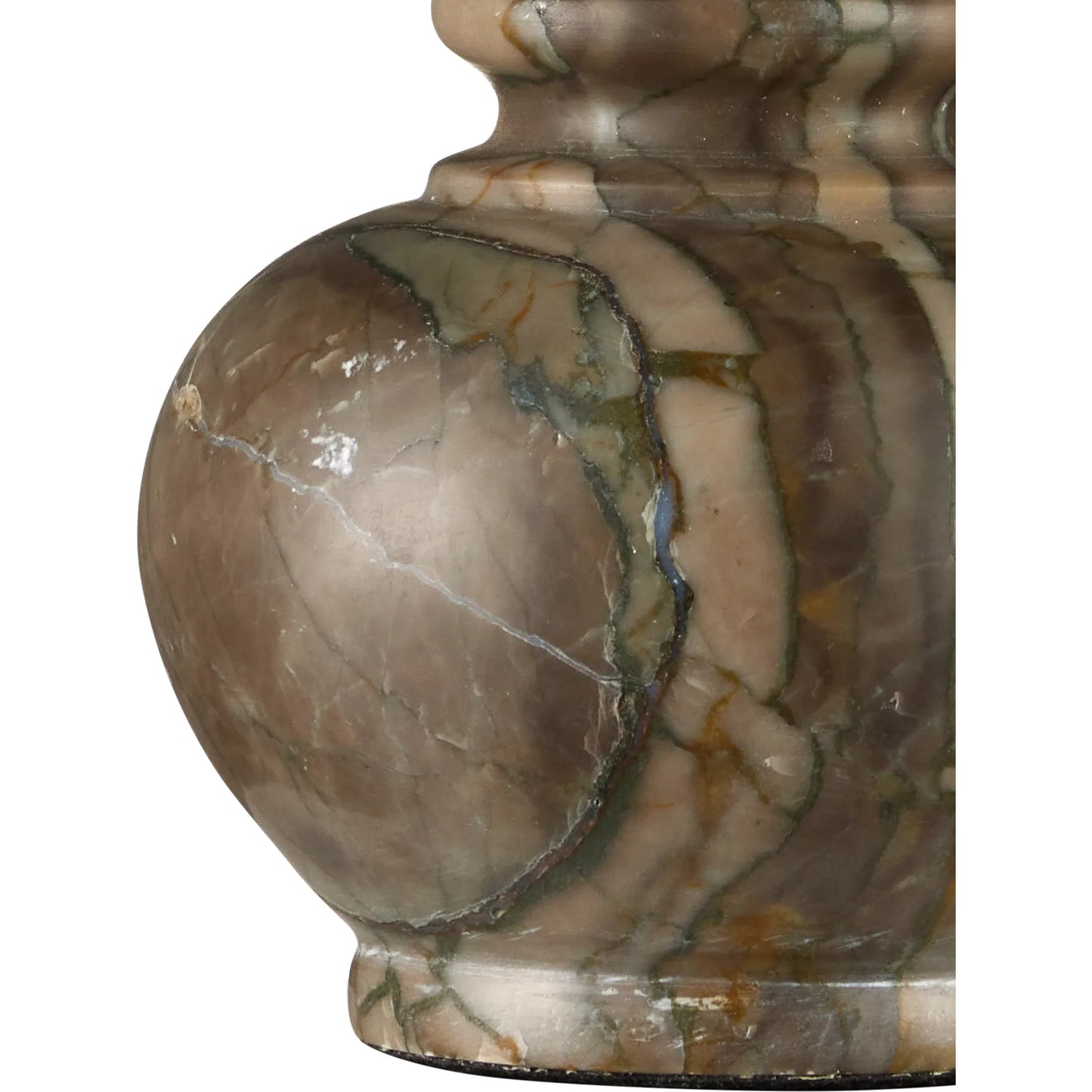 006 SI-2387129 | Closeup | Piccolo Pistachio Mini Table Lamp by Currey and Company in natural green. Made from pistachio green marble in a eclectic & global style.