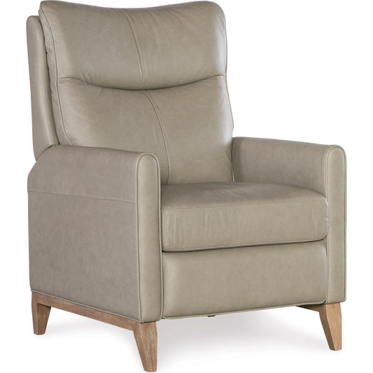 Quinnie Press Back Recliner by Hooker Furniture in green and light wood. Made from unique in a unique style.