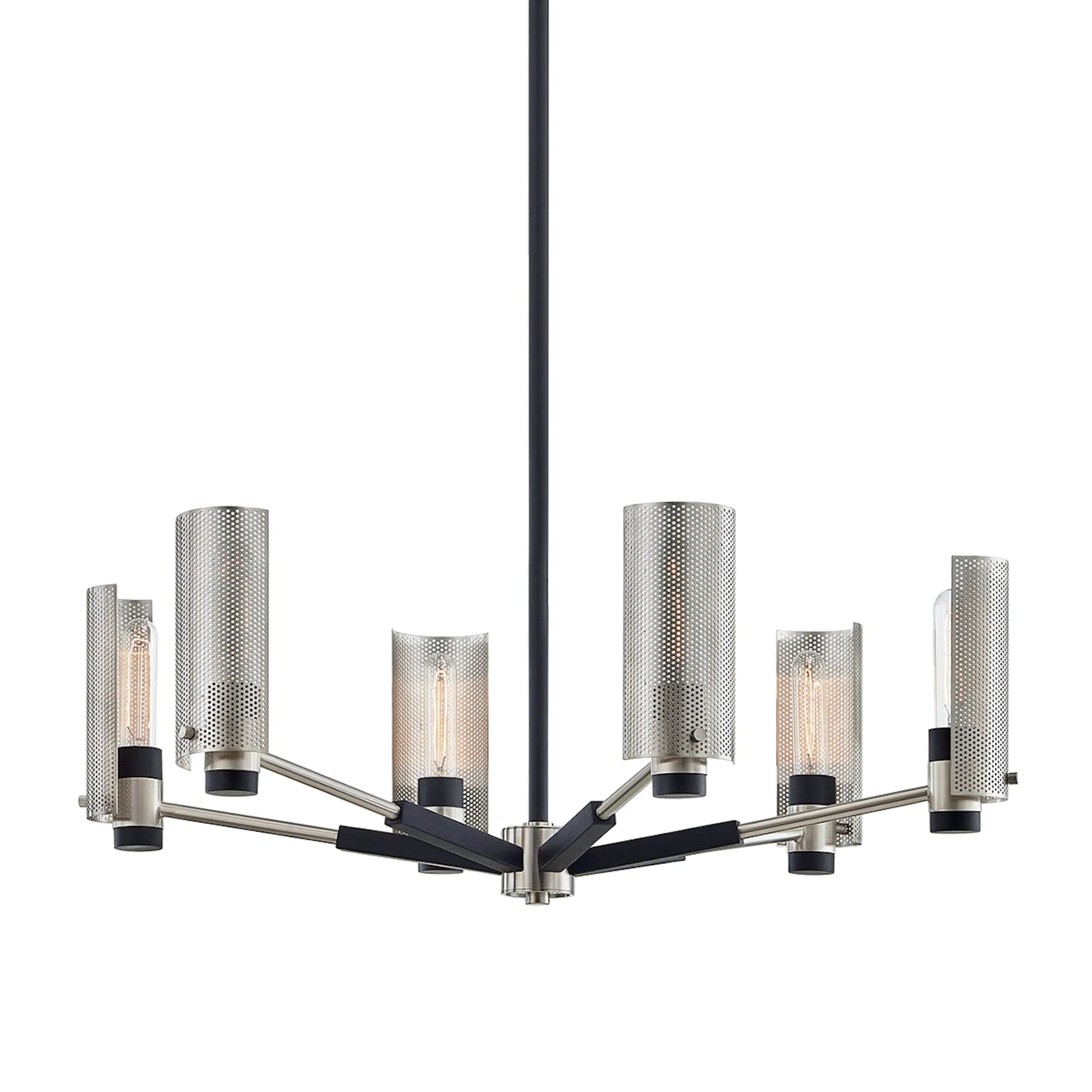 Pilsen Chandelier by Troy. Made from unique in a modern style.
