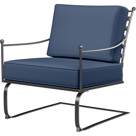 Provence Outdoor Club Rocker by Sunset West. Made from wrought iron in a modern style.