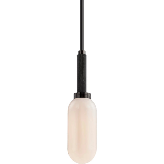 Annex Pendant by Troy in anodized black. Made from solid aluminum in a unique style.