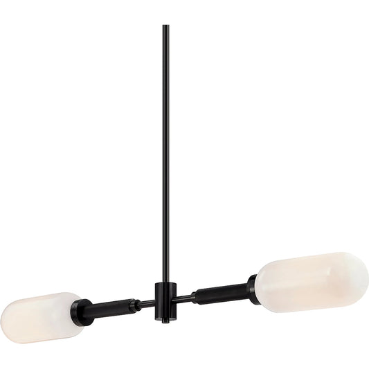 Annex Linear Ceiling Light by Troy in anodized black. Made from solid aluminum in a modern style.