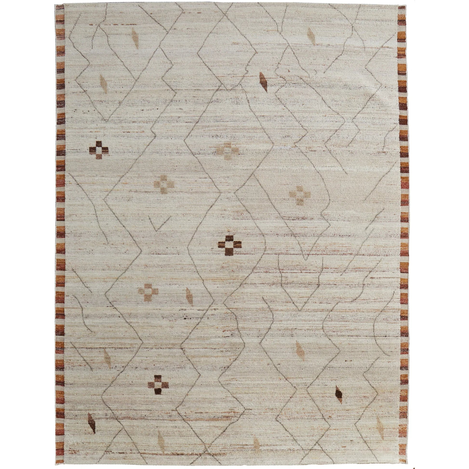 Kasbah Moroccan Rug - KAS69G0F by Feizy in ivory, tan, orange. Made from wool in a unique style.