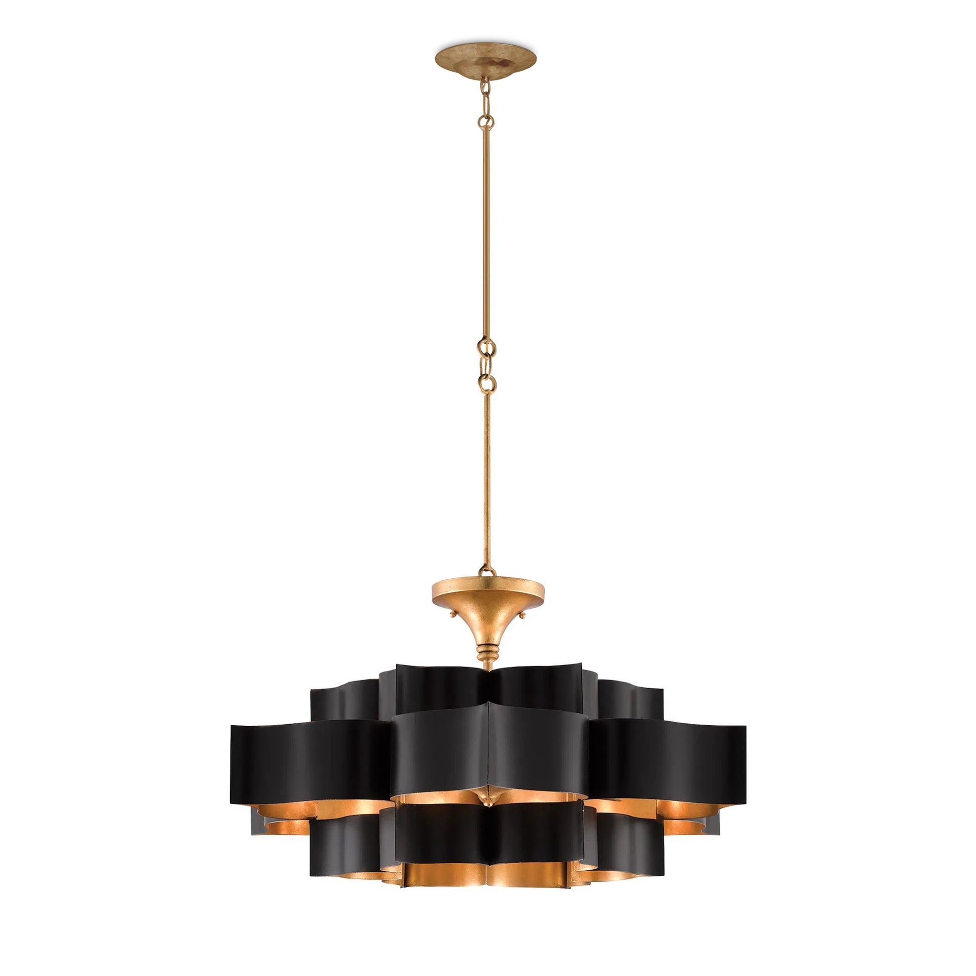 Grand Lotus Chandelier by Currey and Company. Made from unique in a modern style.