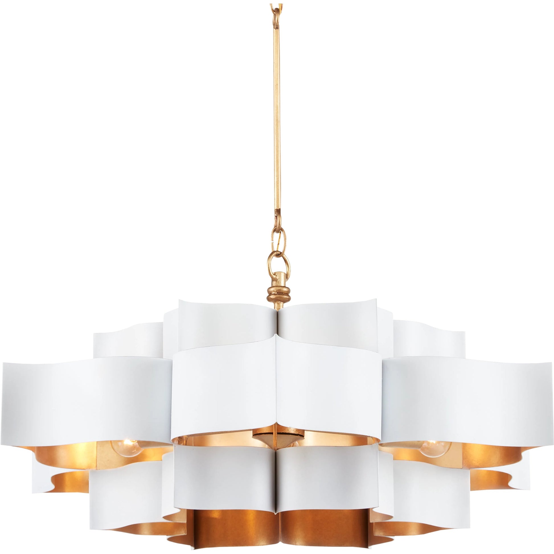 Grand Lotus Chandelier by Currey and Company. Made from unique in a modern style.