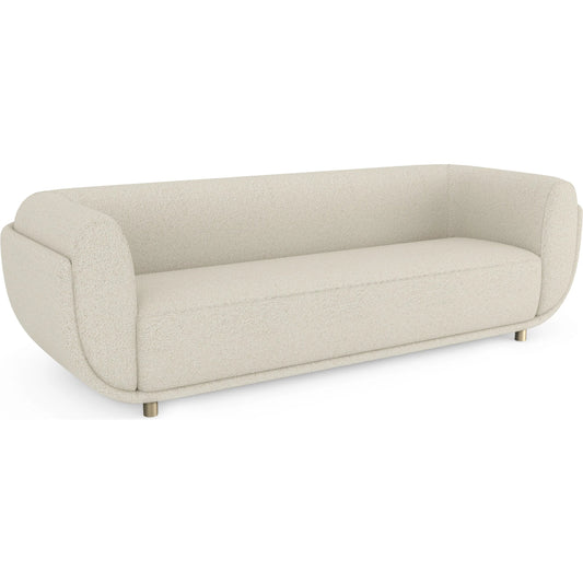 Cocoon Sofa by Caracole in ivory and whisper of gold. Made from unique in a unique style.