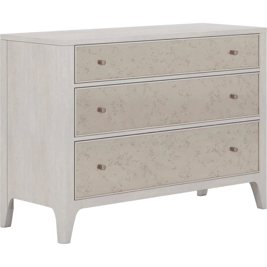 Mezzanine Single Dresser by A.R.T. Furniture in dove gray. Made from parawood, poplar solids, maple veneer, mirror in a modern style.