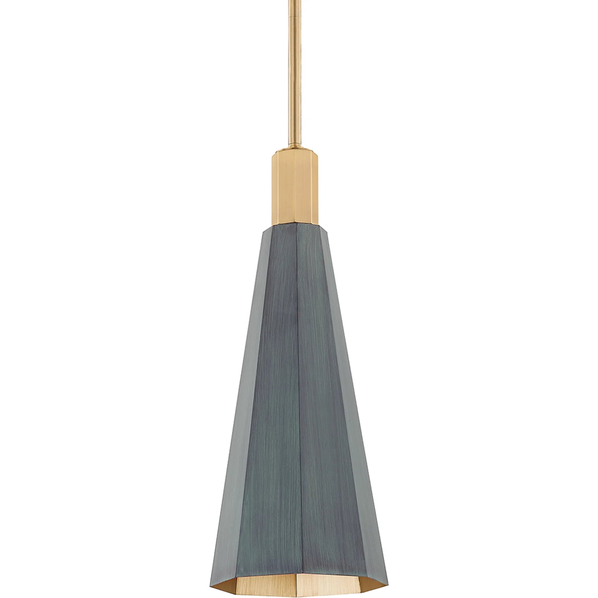 Huntley Long Outdoor Pendant by Troy. Made from steel in a modern style.