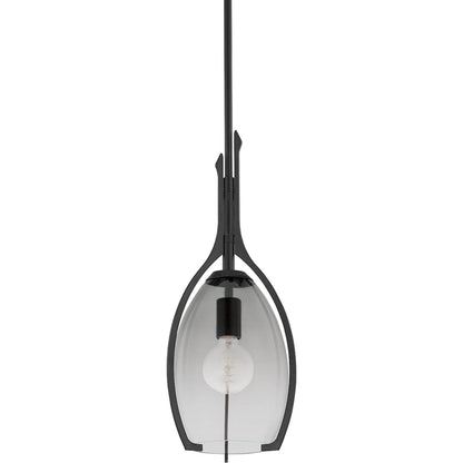 Pacifica Pendant by Troy in steel. Made from unique in a transitional style.