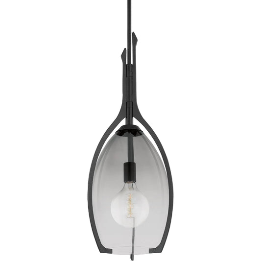 Pacifica Pendant by Troy in steel. Made from unique in a transitional style.