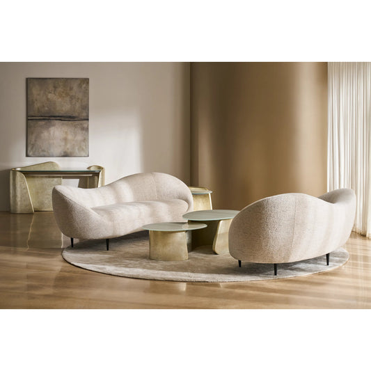 Bauble Side Table by Caracole in oracle broken leaf. Made from unique in a modern style.