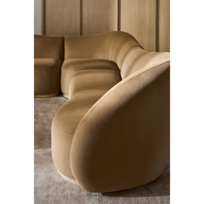 Kalahari Sofa by Caracole in camel and sparkling argent. Made from unique in a transitional style.