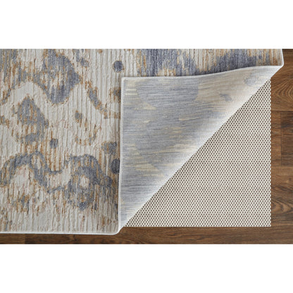 Laina Transitional Gradient & Rug - 39G7F by Feizy in tan, ivory, blue. Made from unique in a unique style.