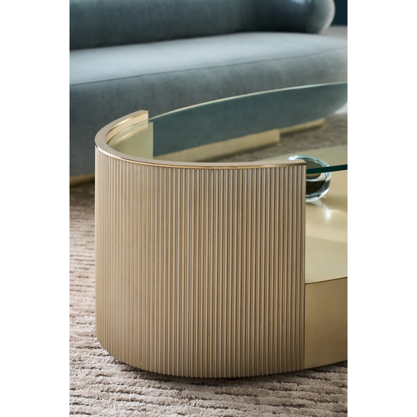 012 SI-2370794 | Lifestyle | Love Oval Cocktail Table by Caracole. Made from unique in a modern style.