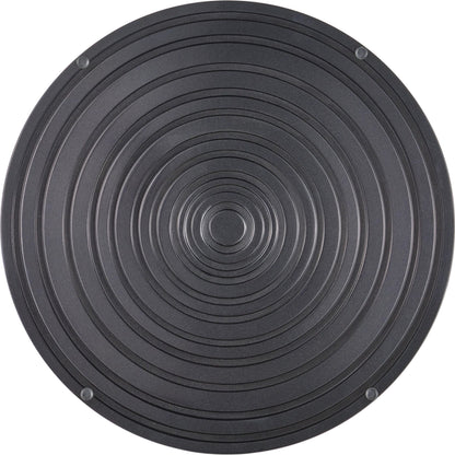 Erno Accent Table by Currey and Company in black nickel, clear. Made from cast aluminum, glass in a modern style.