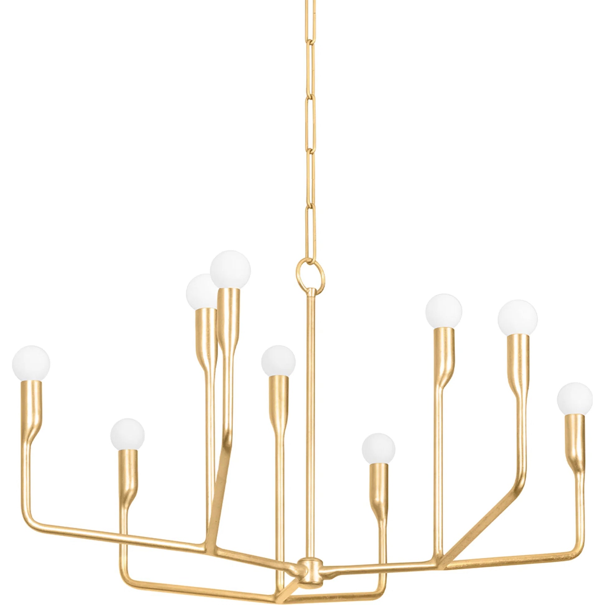Norman Chandelier by Troy. Made from steel in a modern style.