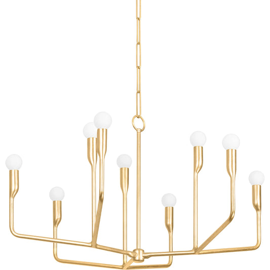Norman Chandelier by Troy. Made from steel in a modern style.