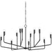 Norman Chandelier by Troy. Made from steel in a modern style.