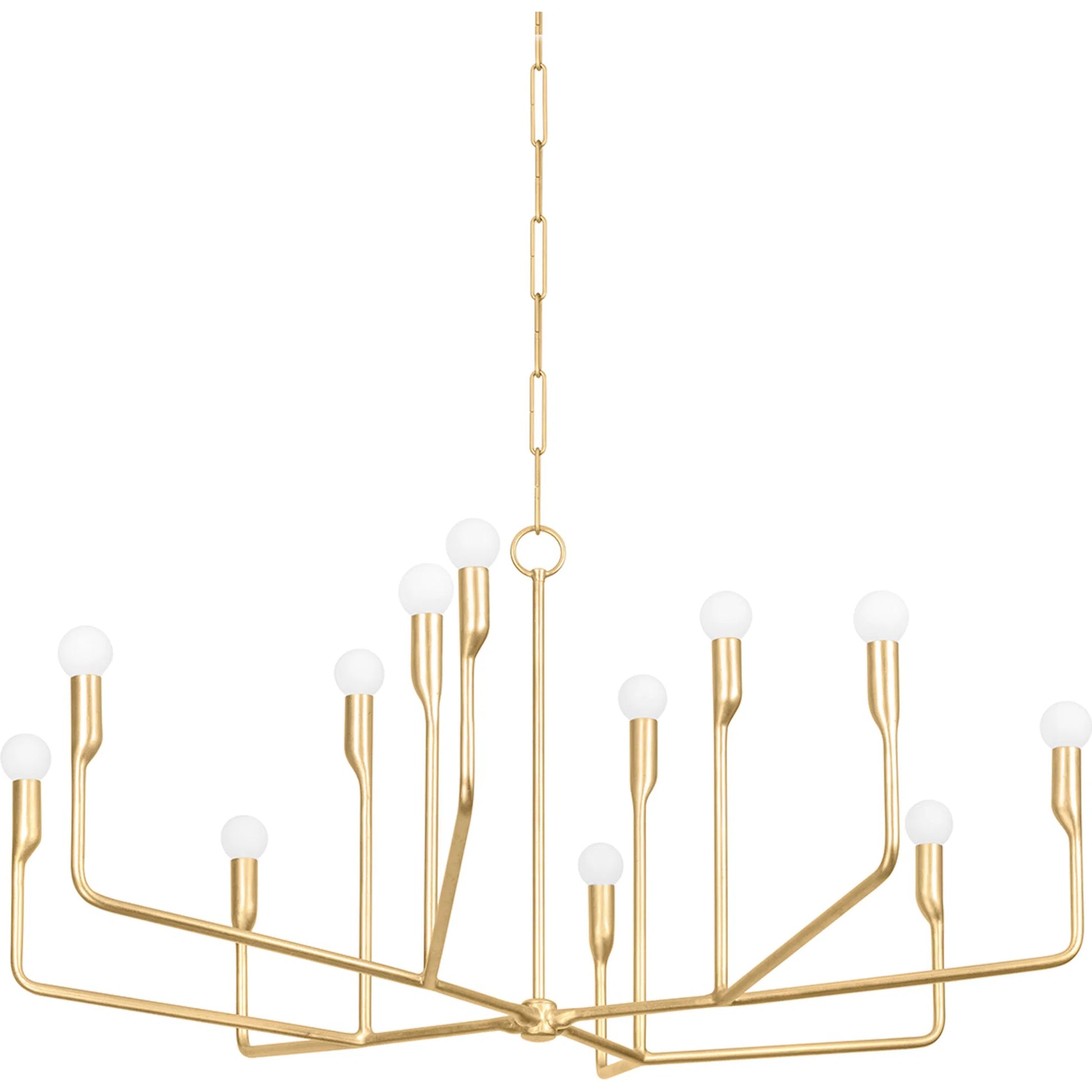 Norman Chandelier by Troy. Made from steel in a modern style.