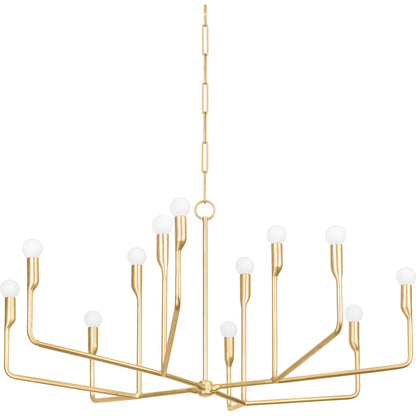 Norman Chandelier by Troy. Made from steel in a modern style.